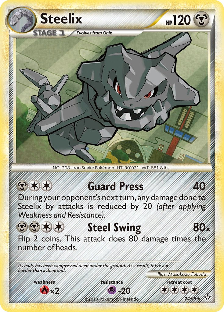 Steelix (24/95) (Theme Deck Exclusive) [HeartGold & SoulSilver: Unleashed] | Game Haven TX