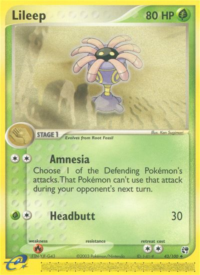 Lileep (43/100) [EX: Sandstorm] | Game Haven TX