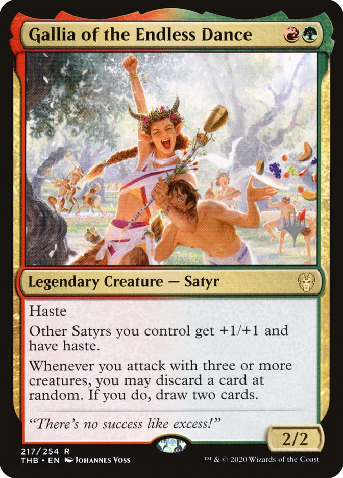 Gallia of the Endless Dance (Promo Pack) [Theros Beyond Death Promos] | Game Haven TX