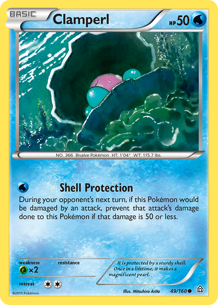 Clamperl (49/160) [XY: Primal Clash] | Game Haven TX