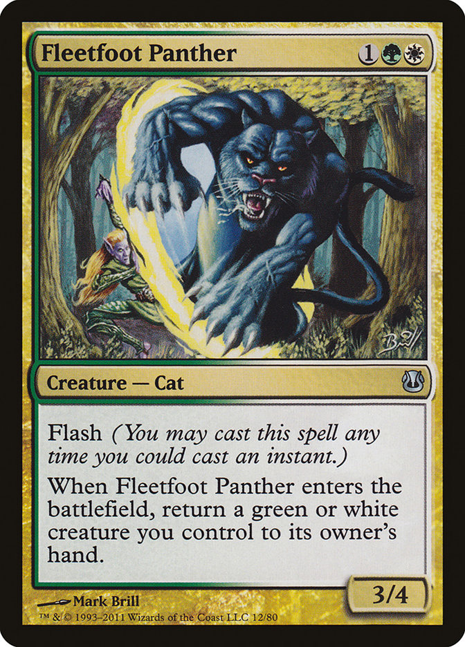 Fleetfoot Panther [Duel Decks: Ajani vs. Nicol Bolas] | Game Haven TX