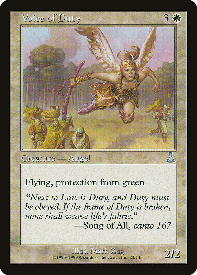 Voice of Duty [Urza's Destiny] | Game Haven TX