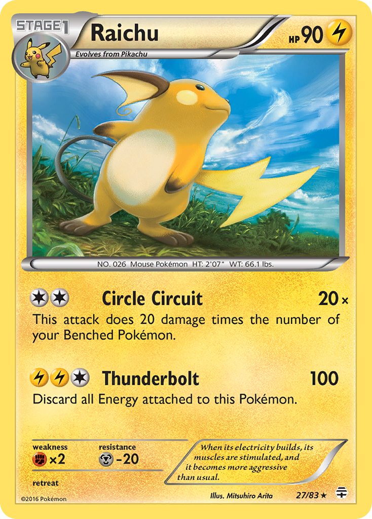 Raichu (27/83) [XY: Generations] | Game Haven TX
