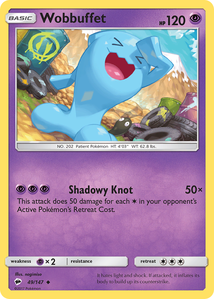 Wobbuffet (49/147) [Sun & Moon: Burning Shadows] | Game Haven TX