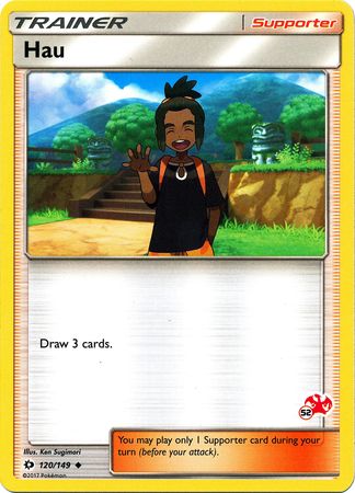 Hau (120/149) (Charizard Stamp #52) [Battle Academy 2020] | Game Haven TX