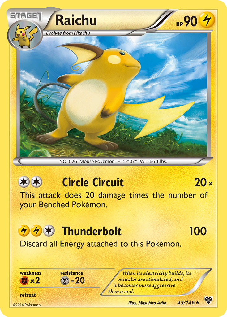 Raichu (43/146) [XY: Base Set] | Game Haven TX