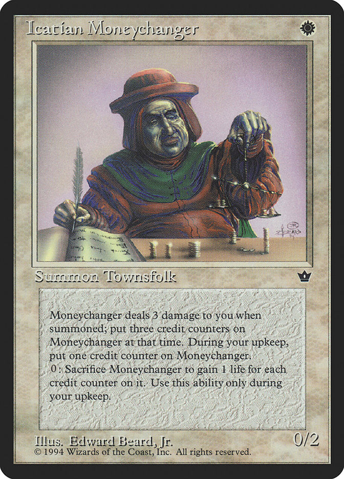 Icatian Moneychanger (Edward P. Beard, Jr.) [Fallen Empires] | Game Haven TX