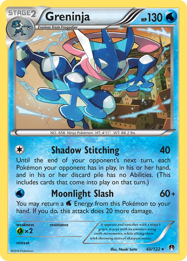 Greninja (40/122) (Theme Deck Exclusive) [XY: BREAKpoint] | Game Haven TX
