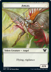 Angel // Elephant Double-sided Token [Kamigawa: Neon Dynasty Commander Tokens] | Game Haven TX