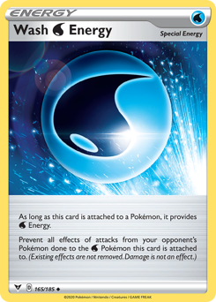 Wash Water Energy (165/185) [Sword & Shield: Vivid Voltage] | Game Haven TX