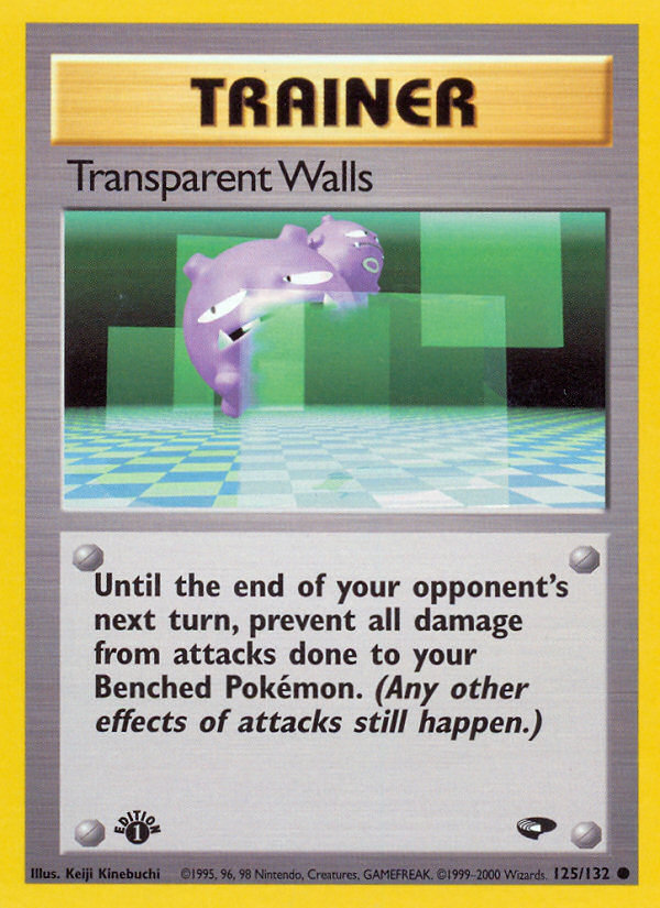Transparent Walls (125/132) [Gym Challenge 1st Edition] | Game Haven TX