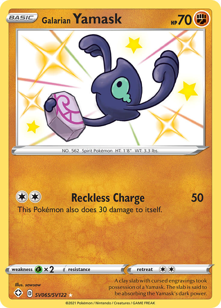 Galarian Yamask (SV065/SV122) [Sword & Shield: Shining Fates] | Game Haven TX