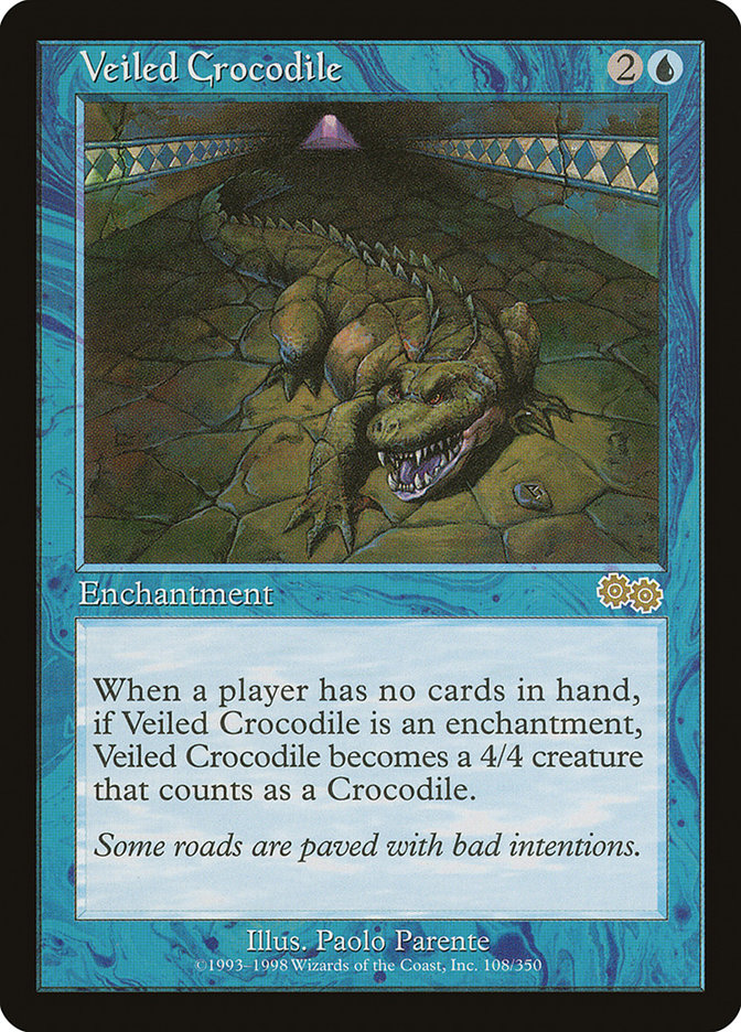 Veiled Crocodile [Urza's Saga] | Game Haven TX