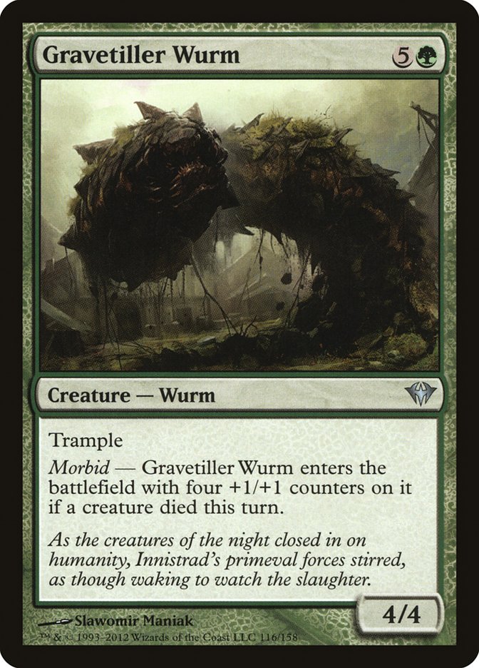 Gravetiller Wurm [Dark Ascension] | Game Haven TX