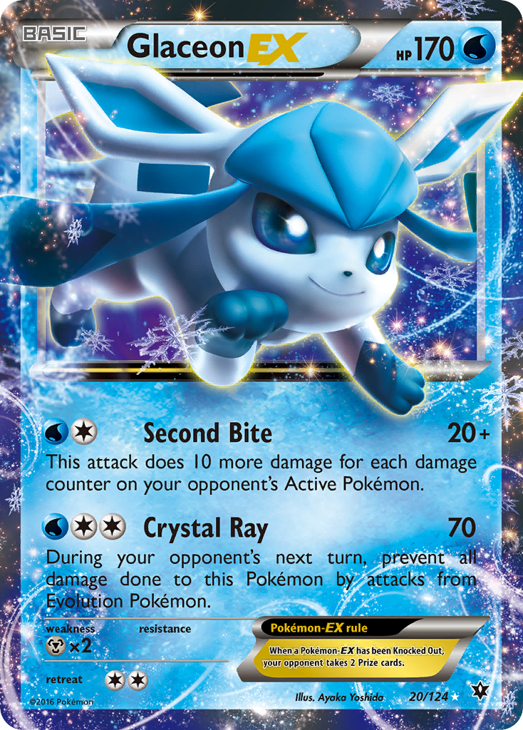 Glaceon EX (20/124) [XY: Fates Collide] | Game Haven TX