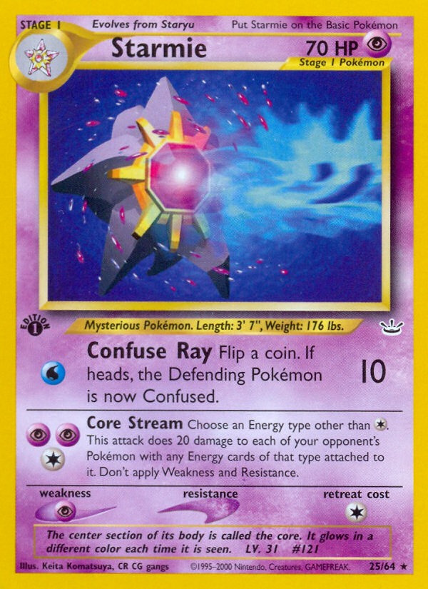 Starmie (25/64) [Neo Revelation 1st Edition] | Game Haven TX