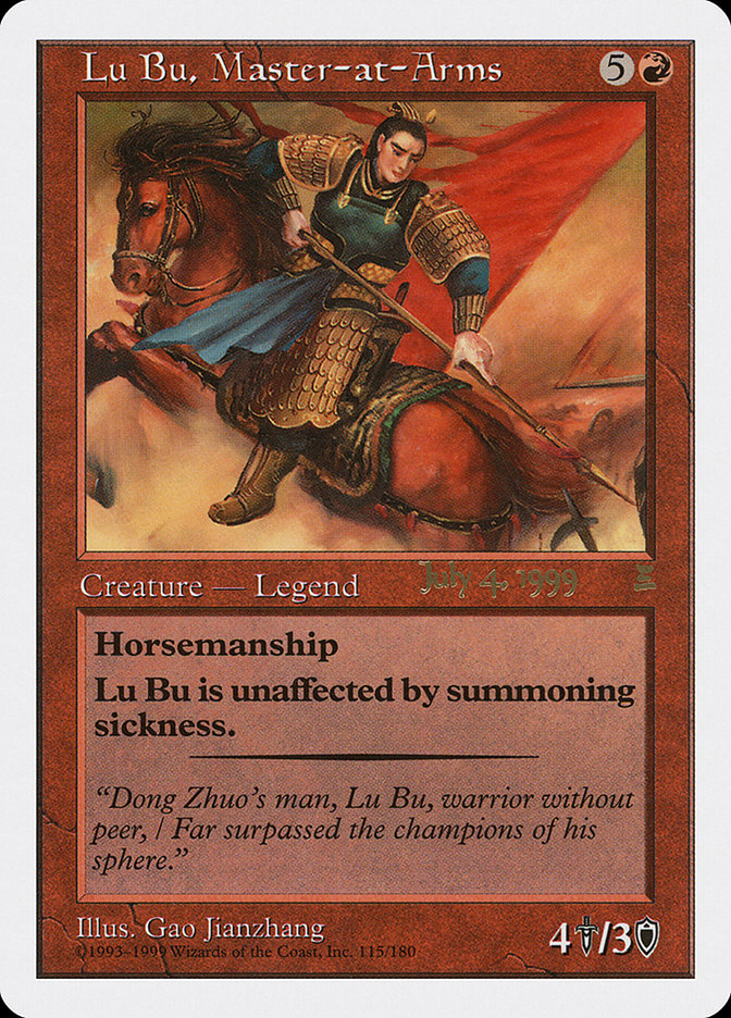 Lu Bu, Master-at-Arms (July 4, 1999) [Prerelease Events] | Game Haven TX