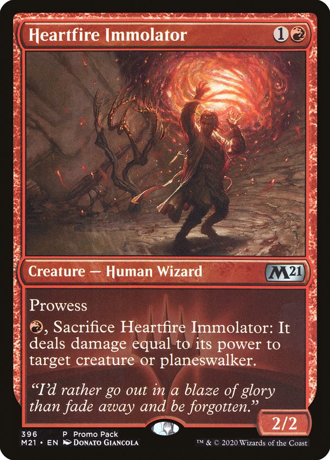 Heartfire Immolator (Promo Pack) [Core Set 2021 Promos] | Game Haven TX