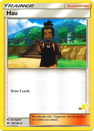 Hau (120/149) (Pikachu Stamp #54) [Battle Academy 2020] | Game Haven TX
