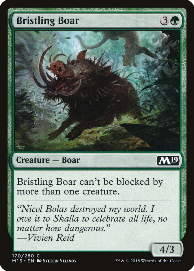 Bristling Boar [Core Set 2019] | Game Haven TX