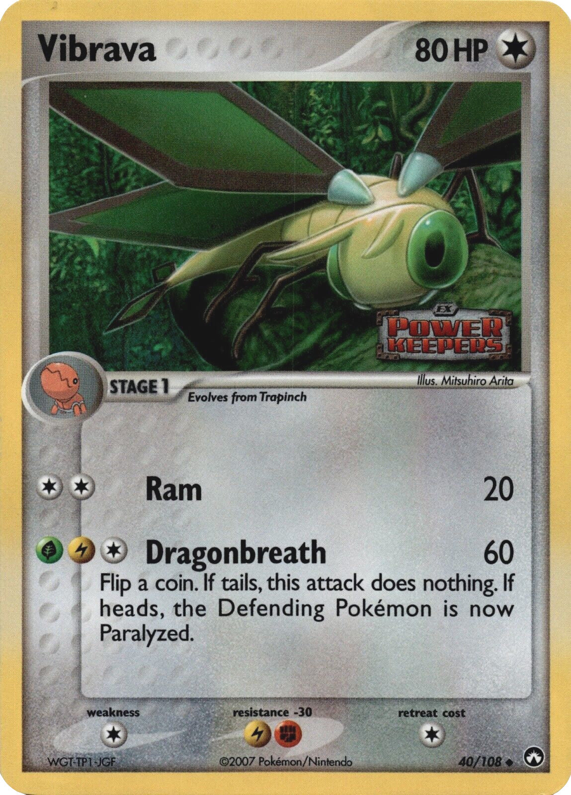 Vibrava (40/108) (Stamped) [EX: Power Keepers] | Game Haven TX