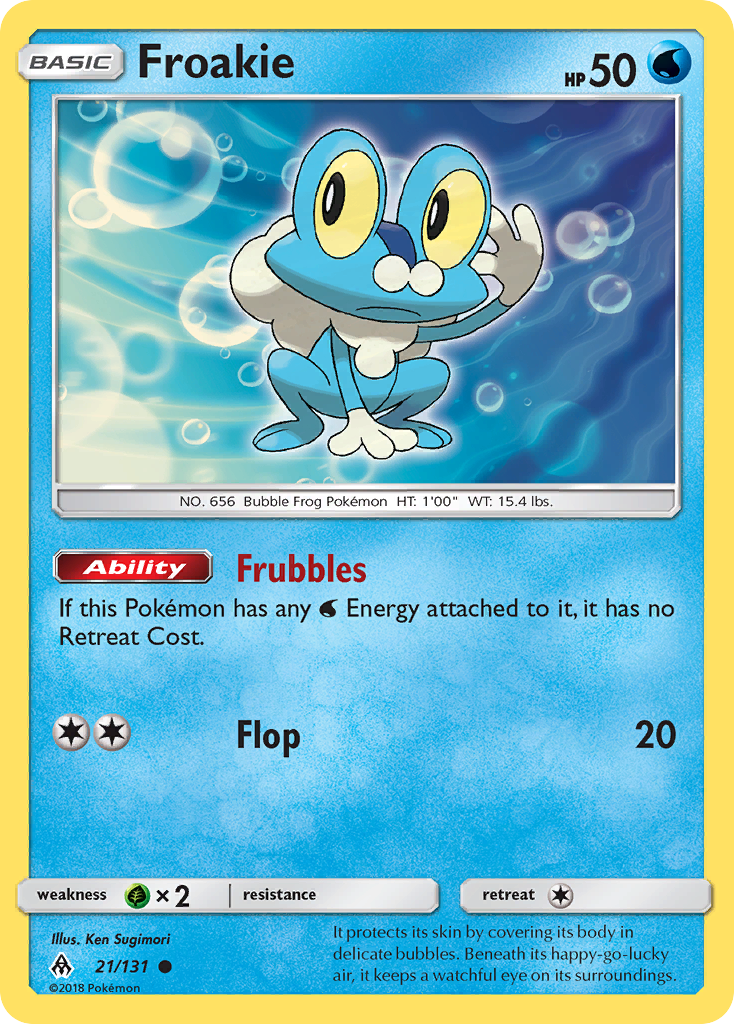 Froakie (21/131) [Sun & Moon: Forbidden Light] | Game Haven TX