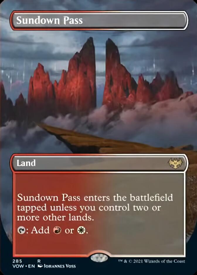 Sundown Pass (Borderless) [Innistrad: Crimson Vow] | Game Haven TX