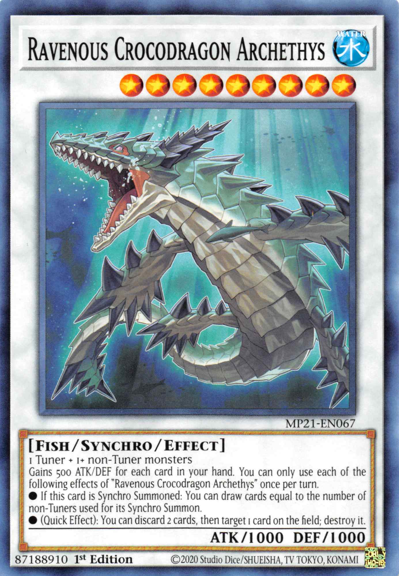Ravenous Crocodragon Archethys [MP21-EN067] Common | Game Haven TX