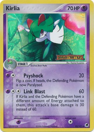 Kirlia (32/101) (Stamped) [EX: Dragon Frontiers] | Game Haven TX