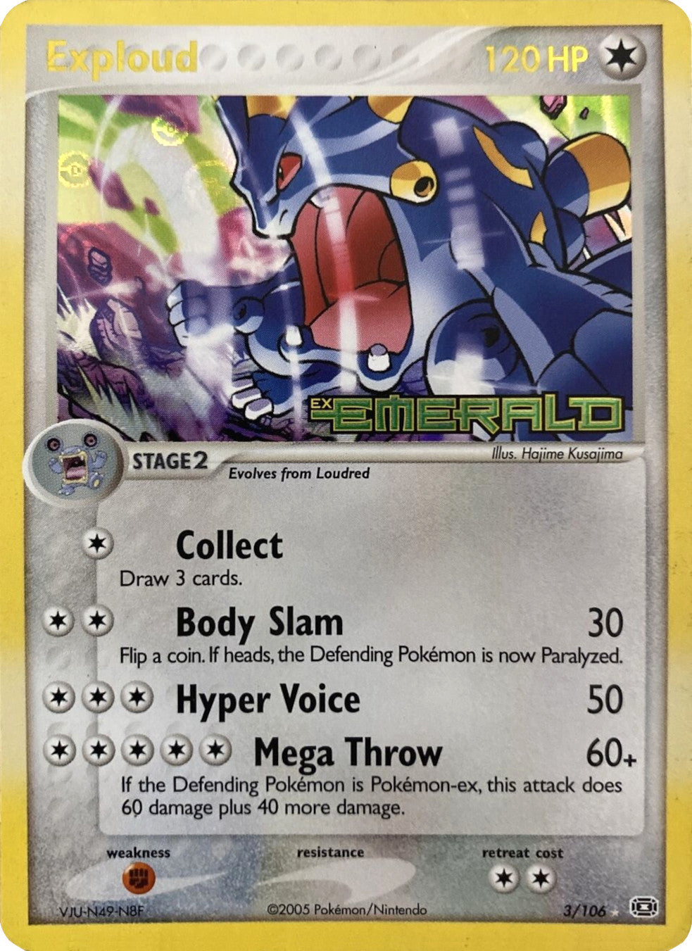 Exploud (3/106) (Stamped) [EX: Emerald] | Game Haven TX