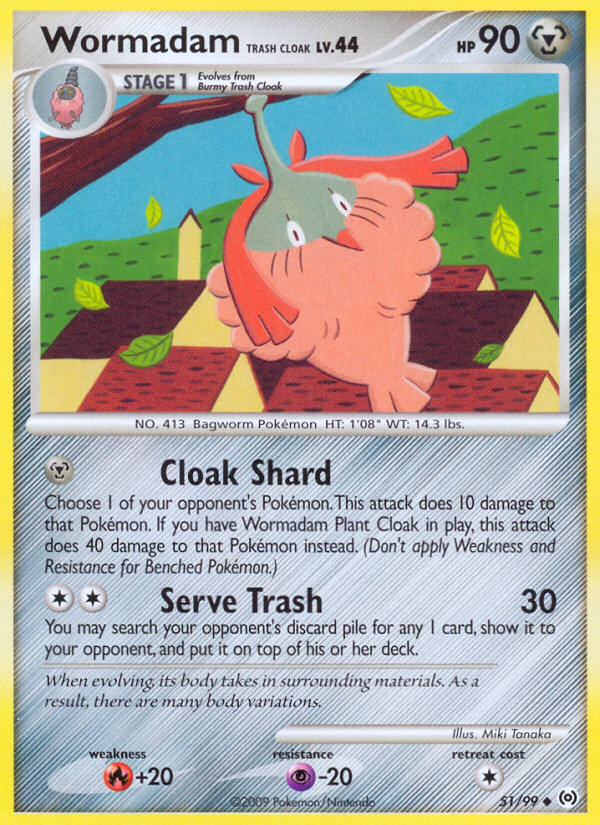 Wormadam Trash Cloak (51/99) [Platinum: Arceus] | Game Haven TX