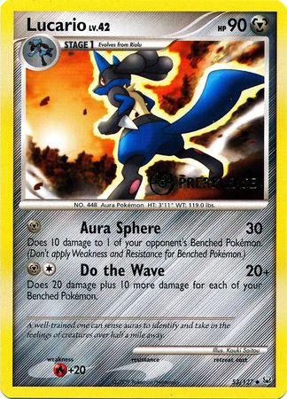 Lucario (53/127) (Prerelease Promo) [Diamond & Pearl: Black Star Promos] | Game Haven TX