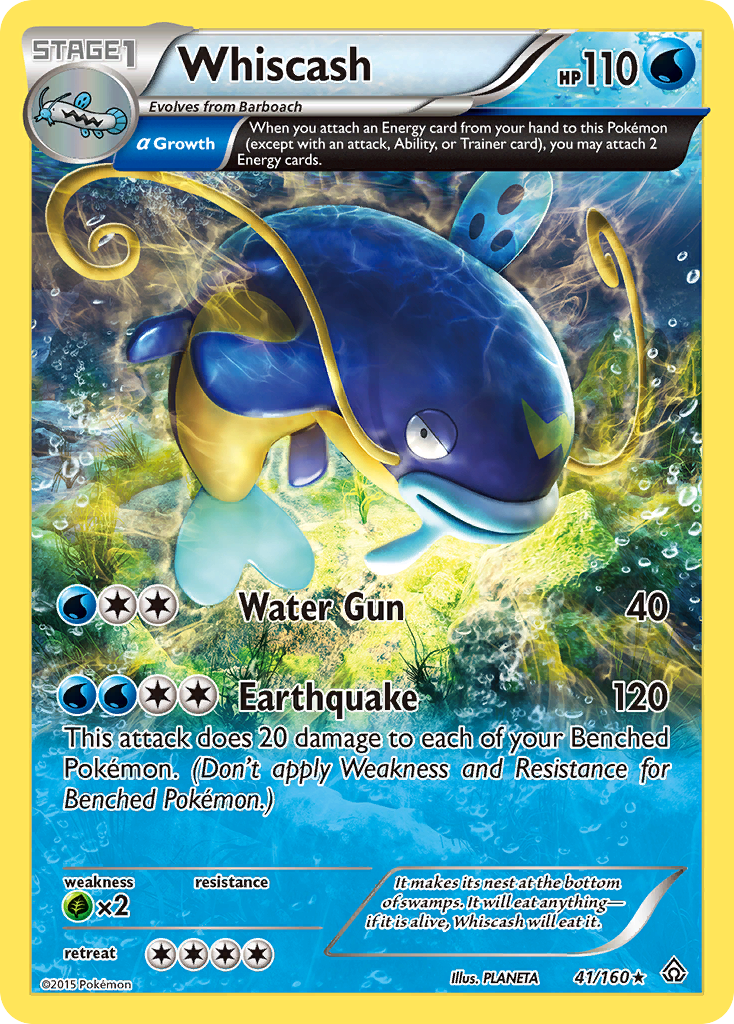 Whiscash (41/160) [XY: Primal Clash] | Game Haven TX