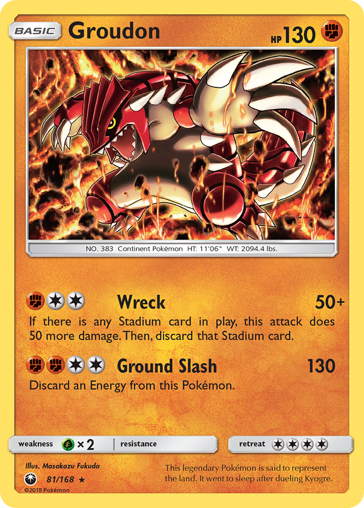 Groudon (81/168) [Sun & Moon: Celestial Storm] | Game Haven TX