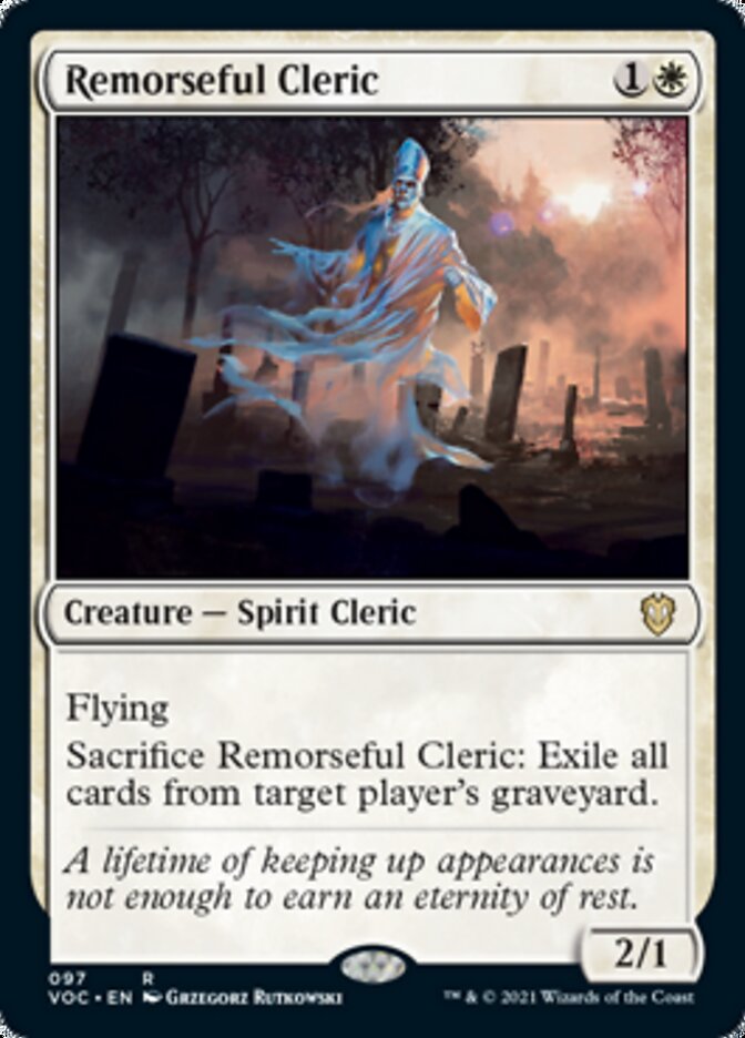 Remorseful Cleric [Innistrad: Crimson Vow Commander] | Game Haven TX