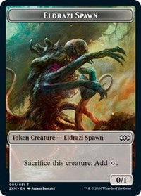 Eldrazi Spawn // Plant Double-sided Token [Double Masters Tokens] | Game Haven TX