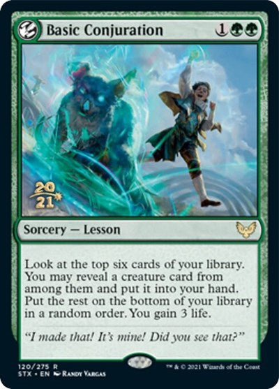 Basic Conjuration (Prerelease) [Strixhaven: School of Mages Prerelease Promos] | Game Haven TX