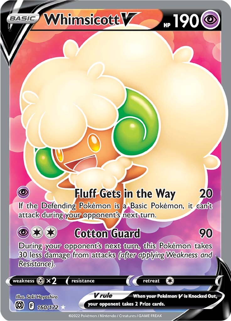 Whimsicott V (160/172) [Sword & Shield: Brilliant Stars] | Game Haven TX