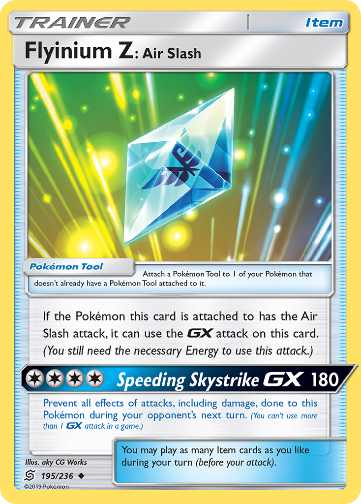 Flyinium Z: Air Slash (195/236) [Sun & Moon: Unified Minds] | Game Haven TX