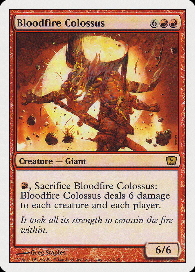 Bloodfire Colossus [Ninth Edition] | Game Haven TX