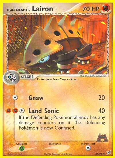 Team Magma's Lairon (36/95) [EX: Team Magma vs Team Aqua] | Game Haven TX