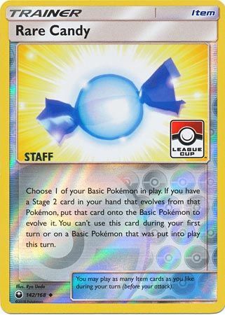 Rare Candy (142/168) (League Promo Staff) [Sun & Moon: Celestial Storm] | Game Haven TX