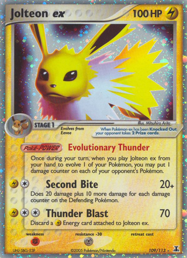 Jolteon ex (109/113) [EX: Delta Species] | Game Haven TX