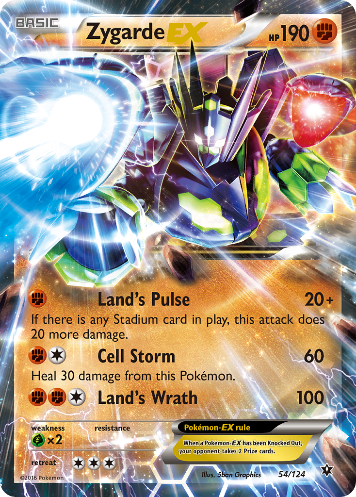 Zygarde EX (54/124) [XY: Fates Collide] | Game Haven TX