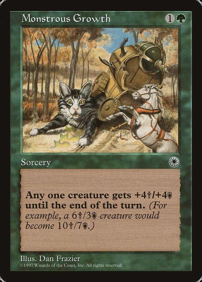 Monstrous Growth (No Flavor Text) [Portal] | Game Haven TX