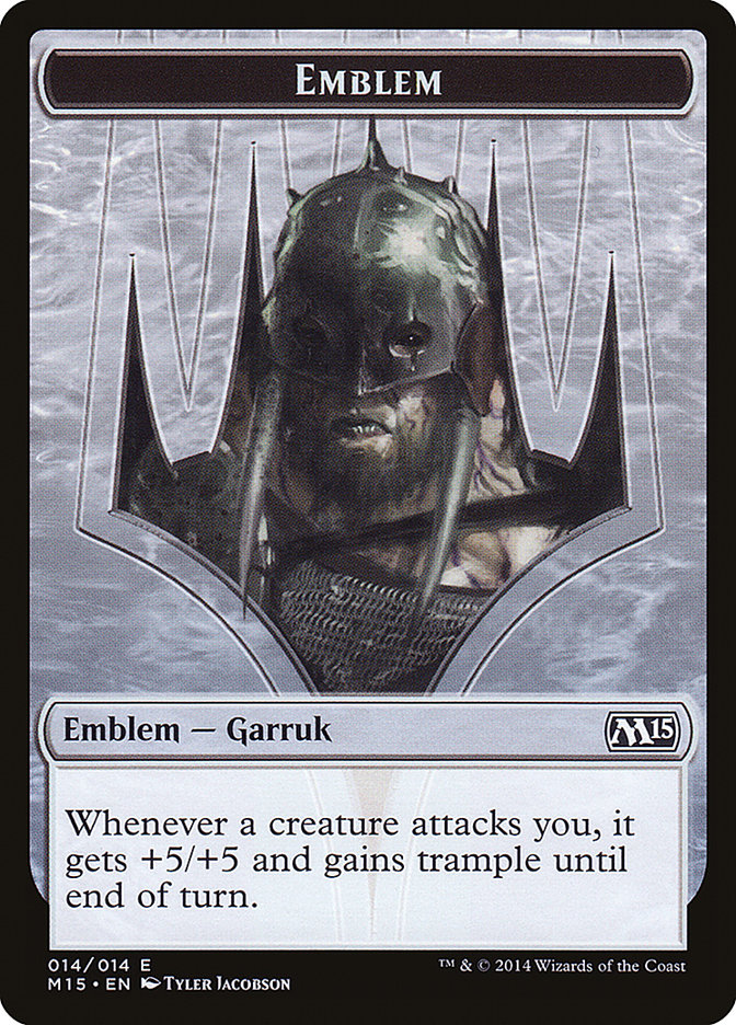 Garruk, Apex Predator Emblem [Magic 2015 Tokens] | Game Haven TX