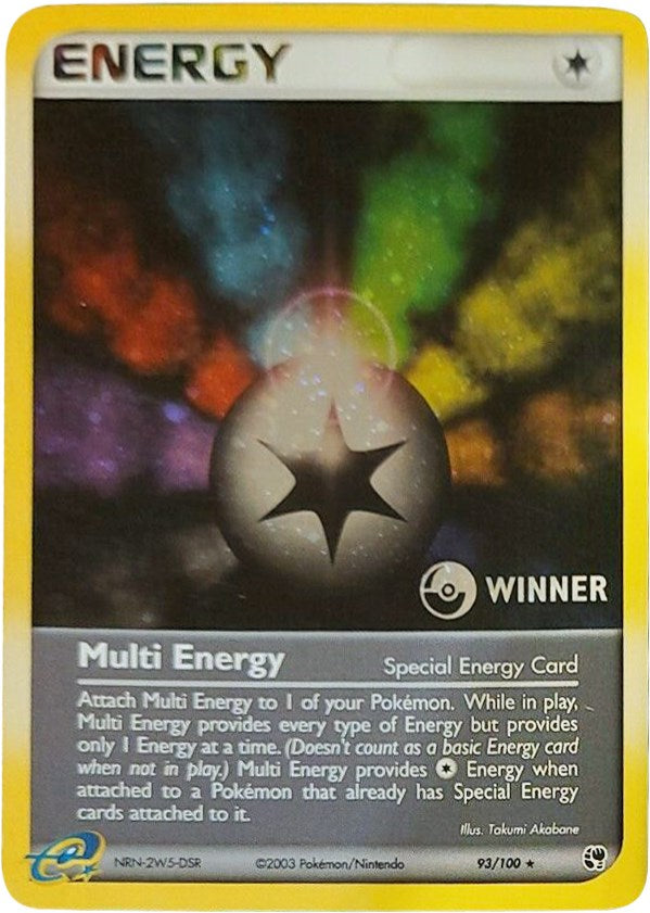 Multi Energy (93/100) (Winner League Promo) [EX: Sandstorm] | Game Haven TX