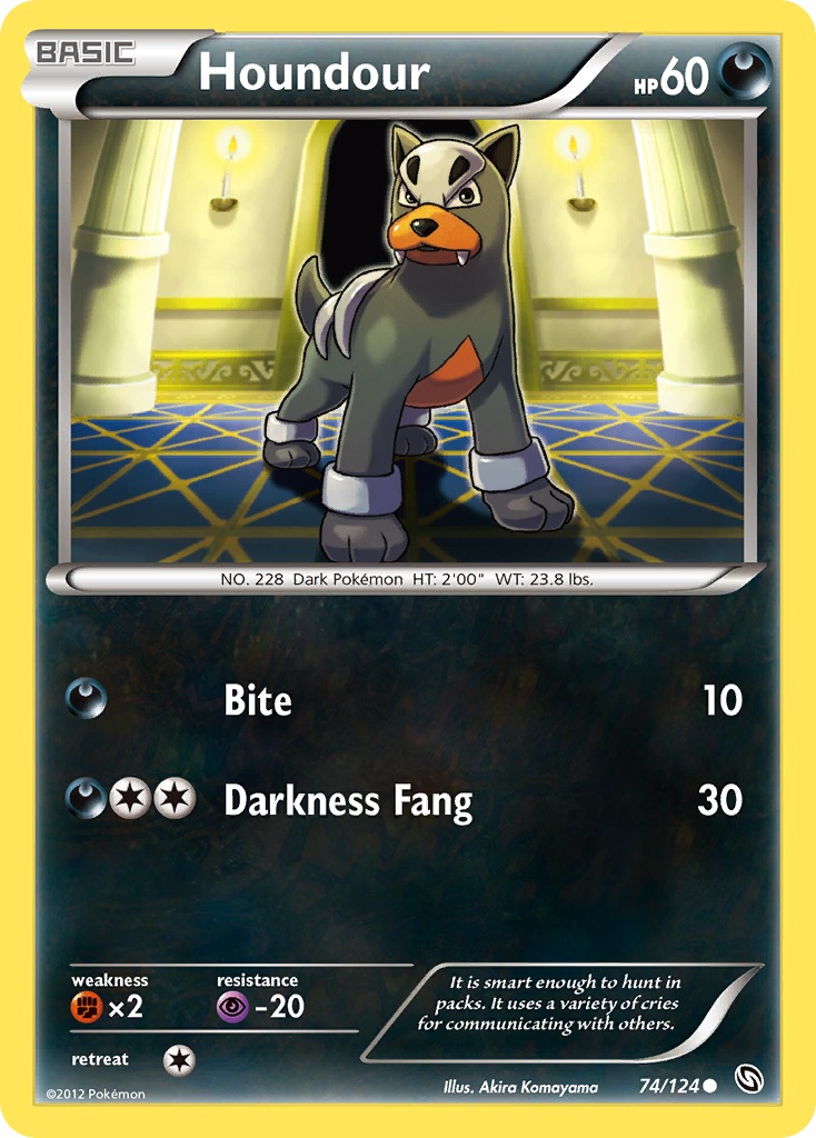 Houndour (74/124) [Black & White: Dragons Exalted] | Game Haven TX
