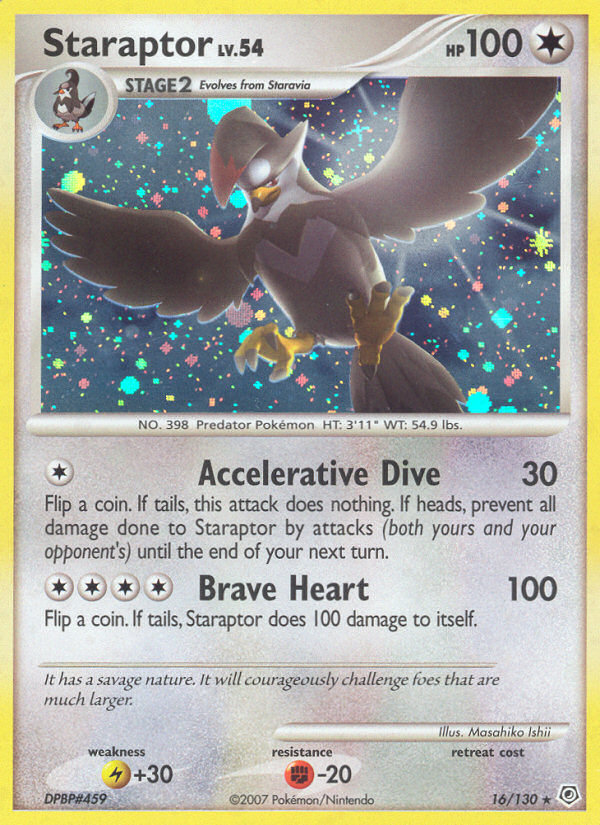 Staraptor (16/130) [Diamond & Pearl: Base Set] | Game Haven TX