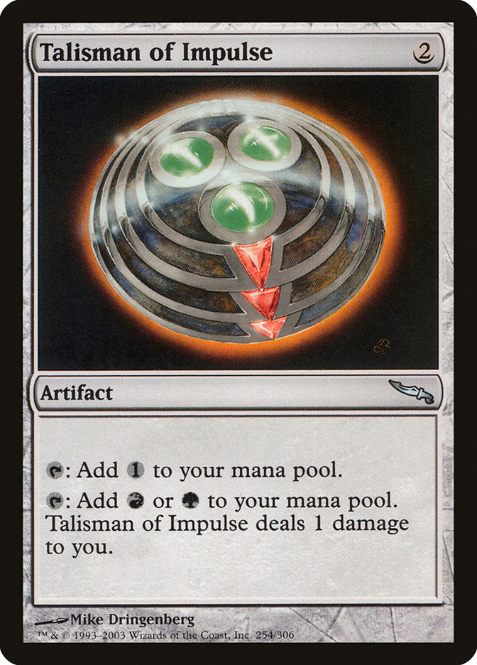 Talisman of Impulse [Mirrodin] | Game Haven TX